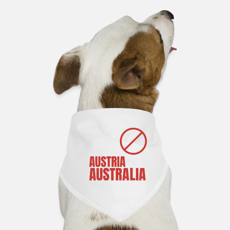 Austria Not Australia Kangaroos Funny Pun Hunde-Bandana