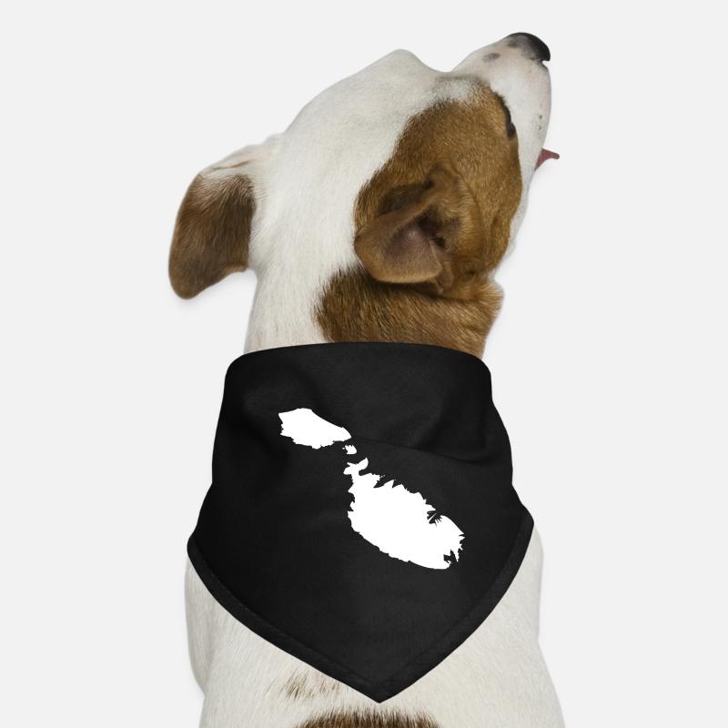 Malte carte drapeau Bandana pour chien