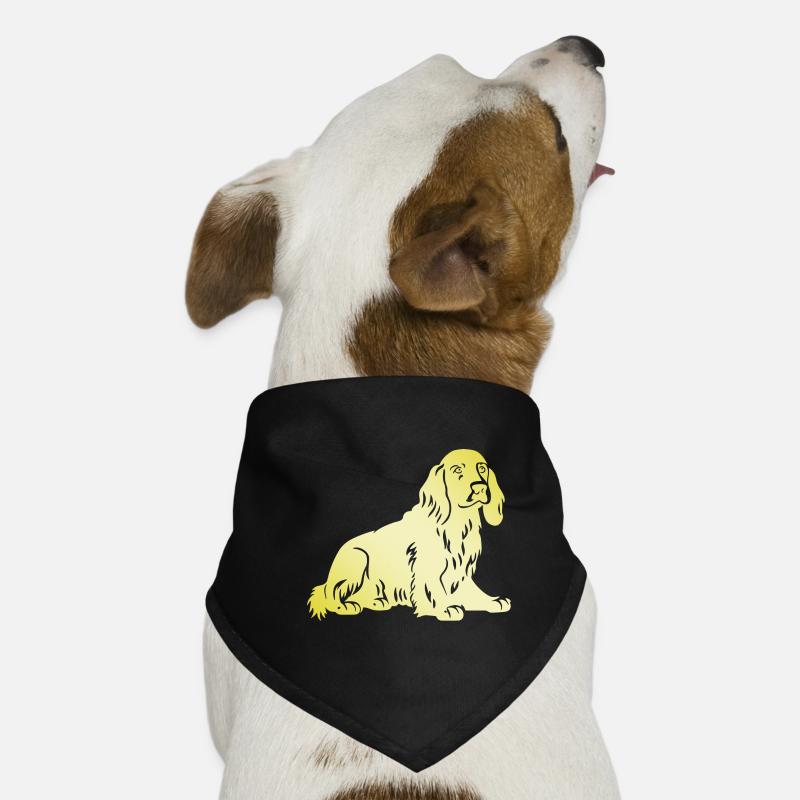 Cocker Spaniel Dog Silhouette Dog Bandana