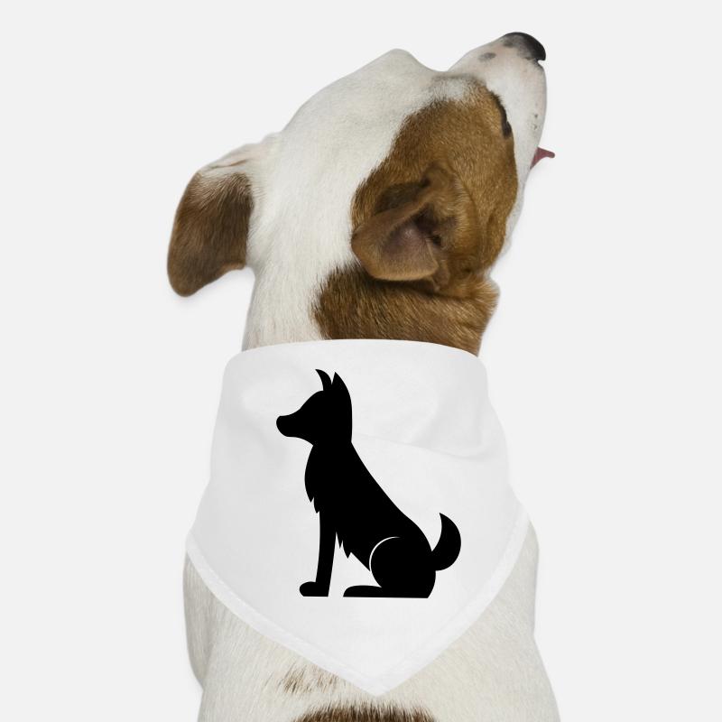 Chien noir simple / chien noir simple Bandana pour chien