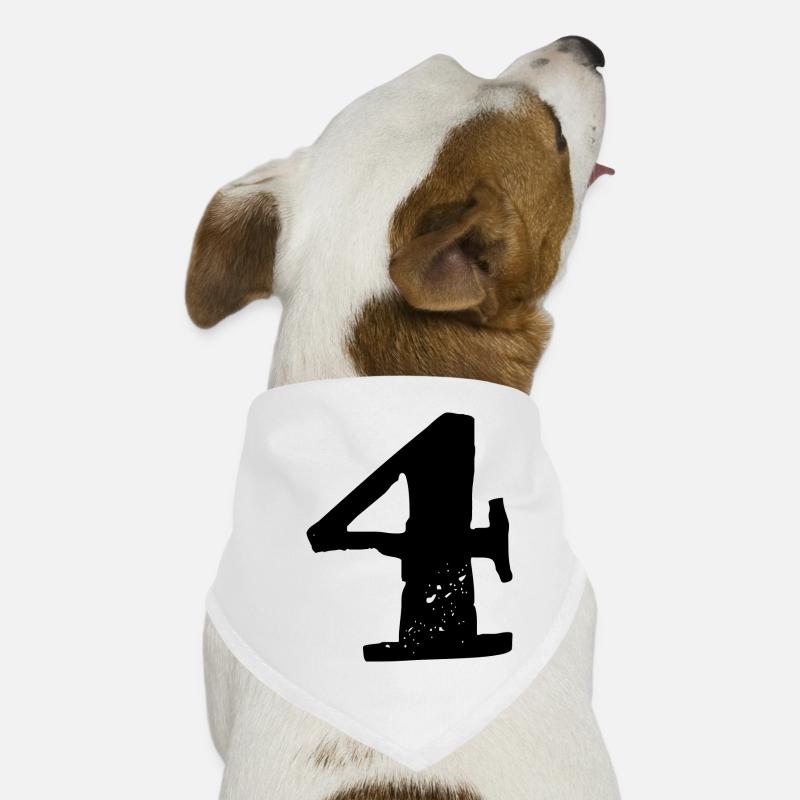 4 Number jersey Dog Bandana