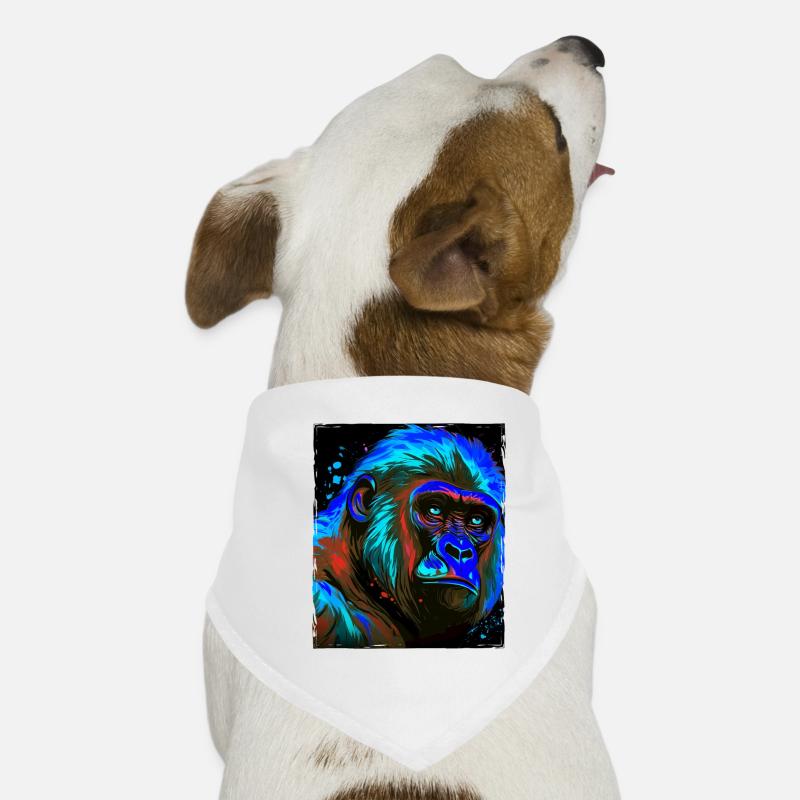 Portrait de gorille Bandana pour chien