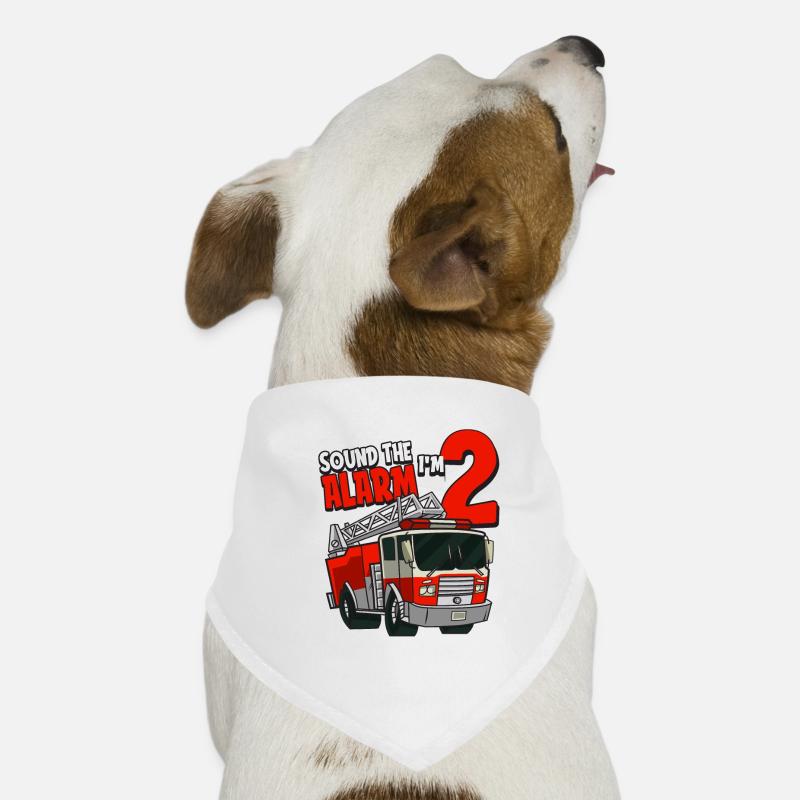 2ème anniversaire ans jeune pompier cadeau Bandana pour chien