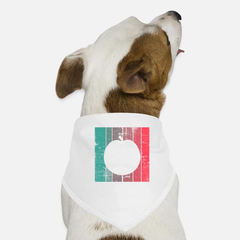 Apple Healthy Fruit Fruit Vegan Retro Cadeau Bandana pour chien