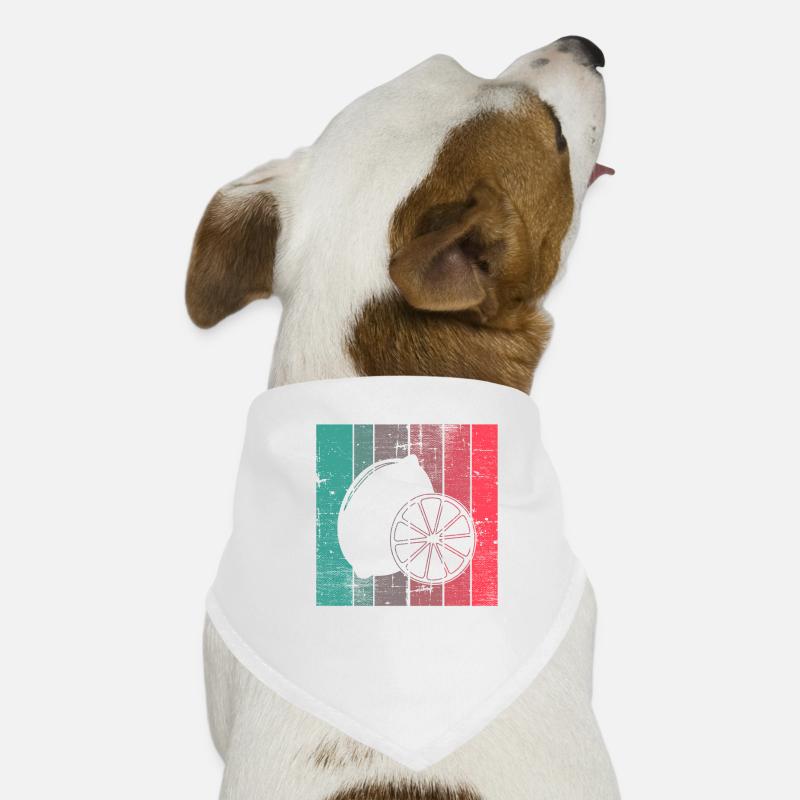 Lemon Fruit Lover Retro Lemonade Gift idea Hunde-Bandana