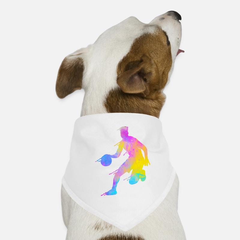 Basketball Bunte Spritzer Hunde-Bandana