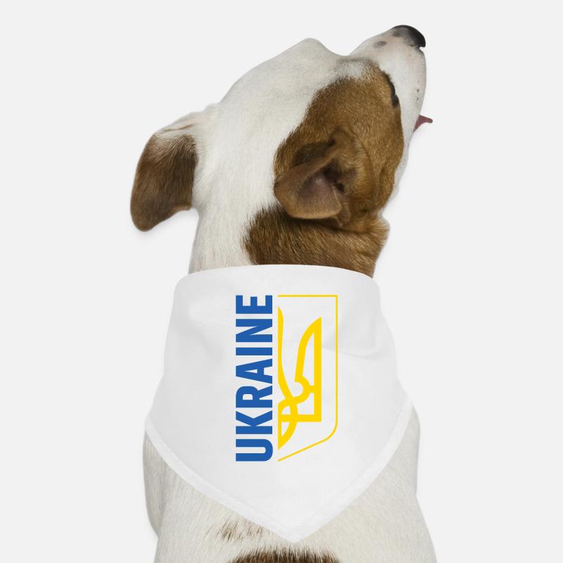 Symbole du drapeau de l’Ukraine Bandana pour chien