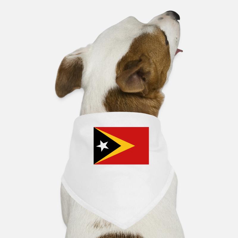 Official Timor Flag Timorese Country Pride Dog Bandana