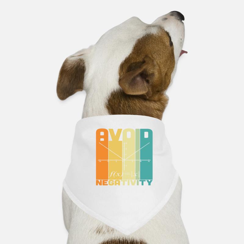 Avoid Negativity Math Quotes Dog Bandana