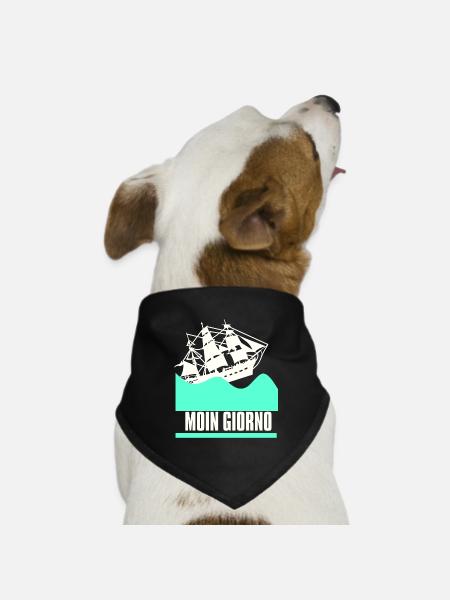MOIN GIORNO - MoinJour 25 - Hunde-Bandana Dreieckstuch - Schwarz