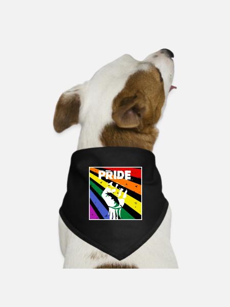 PRIDE - Hunde-Bandana Dreieckstuch - Schwarz