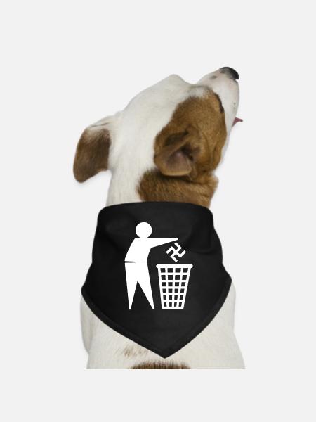 Müll - Hunde-Bandana Dreieckstuch - Schwarz