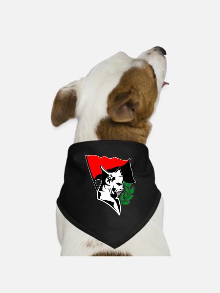 Durruti - Anarchy Flag - Hunde-Bandana Dreieckstuch - Schwarz
