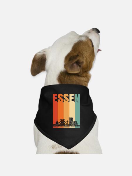 Essen - Hunde-Bandana Dreieckstuch - Schwarz