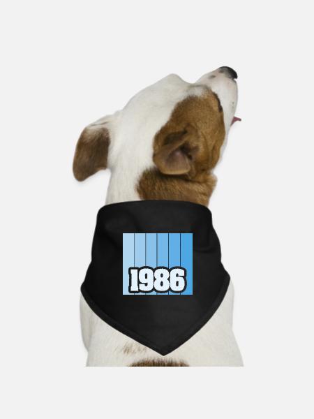 1986 - Hunde-Bandana Dreieckstuch - Schwarz
