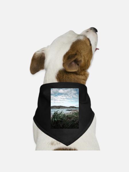 Meer - Hunde-Bandana Dreieckstuch - Schwarz