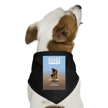 Denkball von Rodäng. POSTER. - Hunde-Bandana Dreieckstuch - Schwarz - Vorne