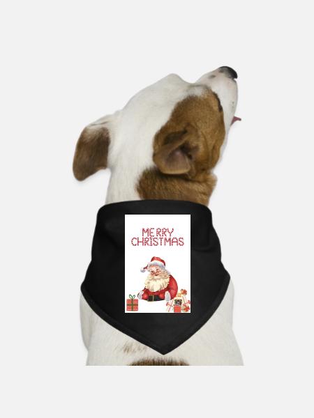 Design ohne Titel 2 - Hunde-Bandana Dreieckstuch - Schwarz