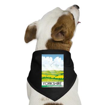 Yorkshire: Machen Sie eine Pause - Hunde-Bandana Dreieckstuch - Schwarz - Vorne