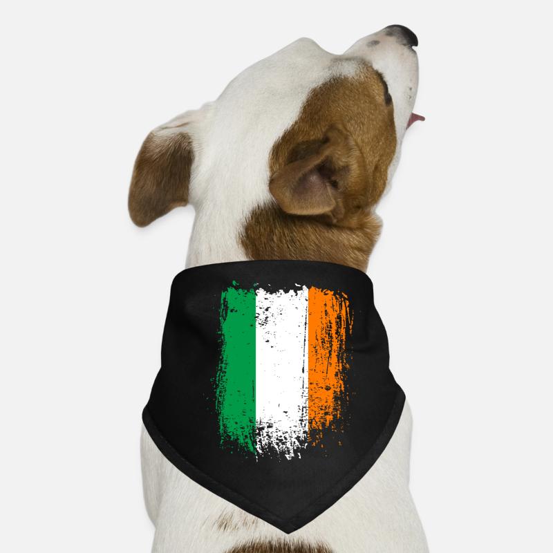Irish Tricolor Distressed Flag Dog Bandana