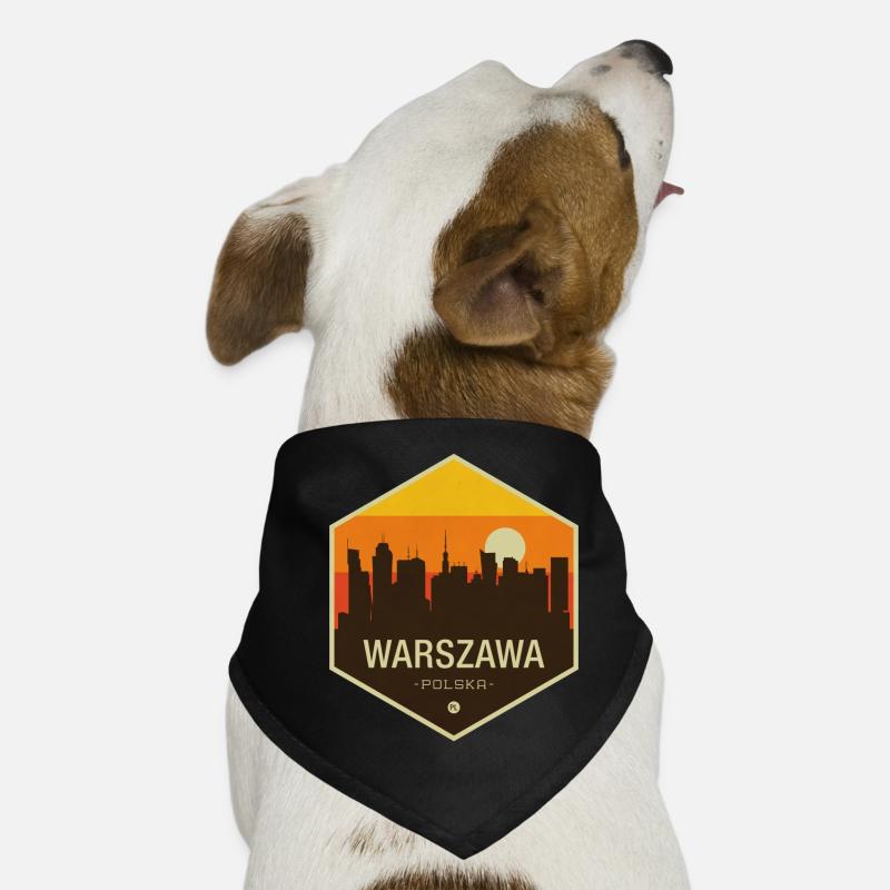 Warsaw Skyline Dog Bandana