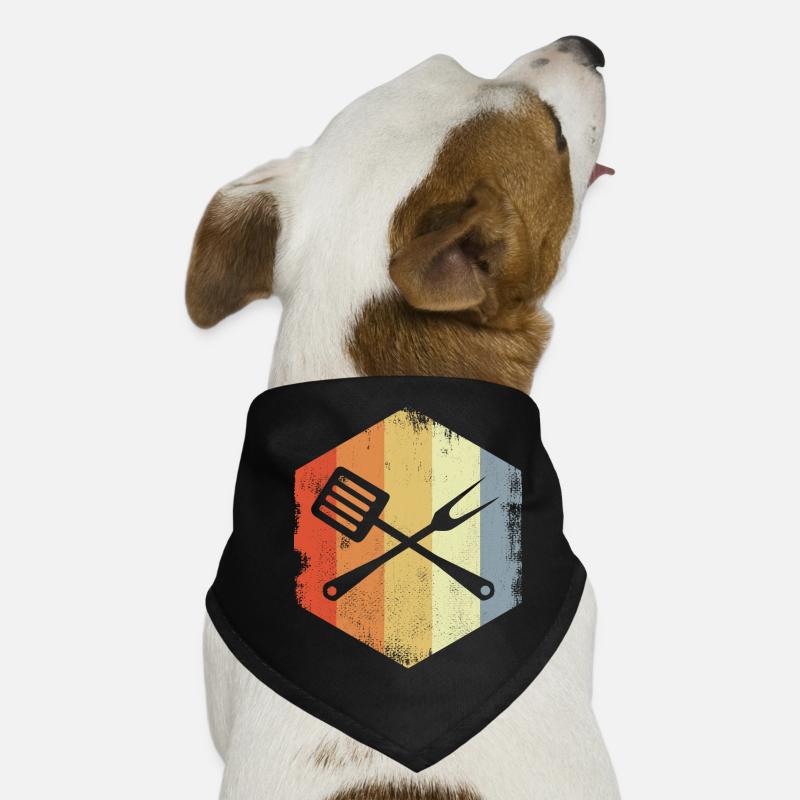 Retro Cooking Utensils Dog Bandana
