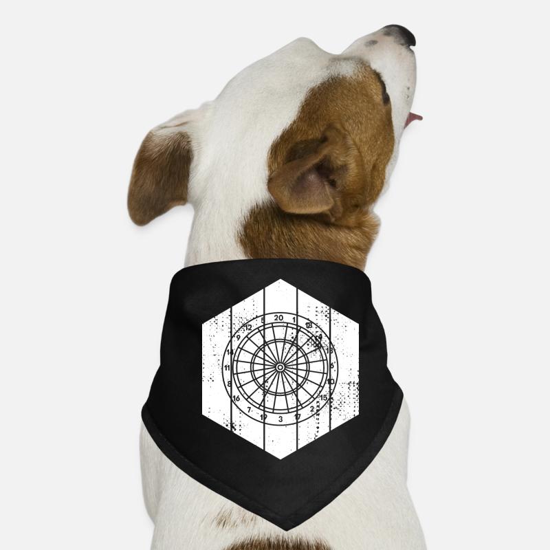 Dartboard Drawing Dog Bandana