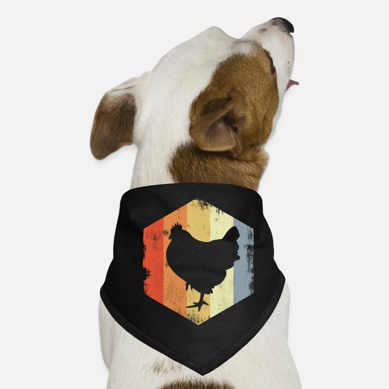 Vintage Huhn Hunde-Bandana