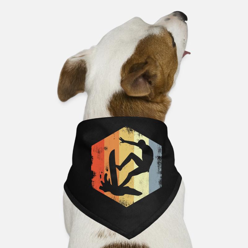 Vintage Surfing Dog Bandana