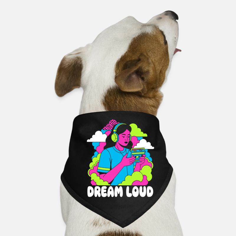 Dream Loud Neon Pop Bandana pour chien