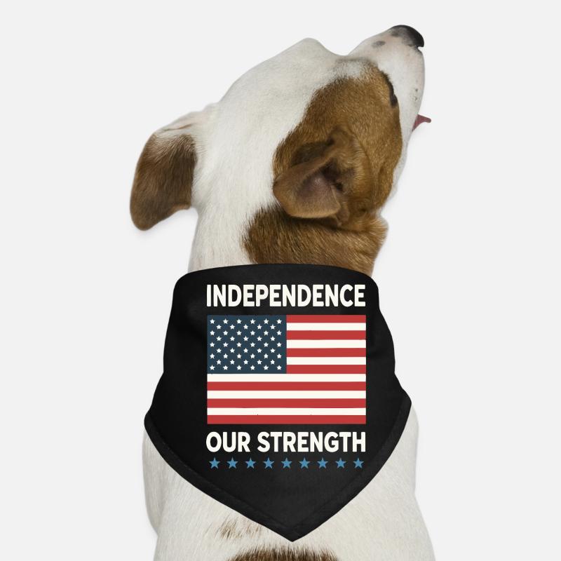 Independence and American Strength Dog Bandana