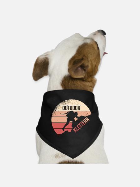 Outdoor Klettern - Hunde-Bandana - Schwarz - Vorne