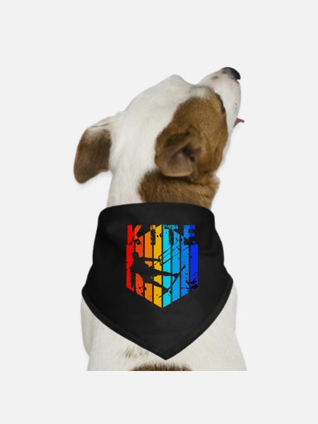 Kite - Hunde-Bandana - Schwarz - Vorne