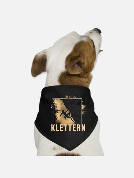 Klettern - Hunde-Bandana - Schwarz - Vorne