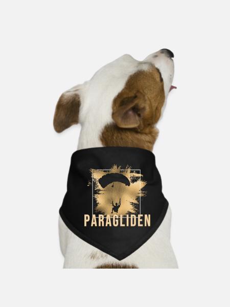 Paragliden - Hunde-Bandana - Schwarz - Vorne