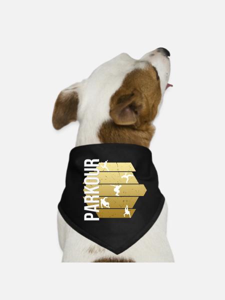 Parkour - Hunde-Bandana - Schwarz - Vorne