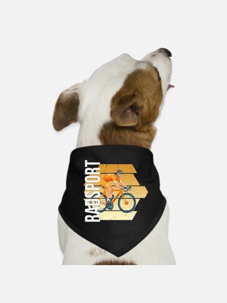 Radsport - Hunde-Bandana - Schwarz - Vorne