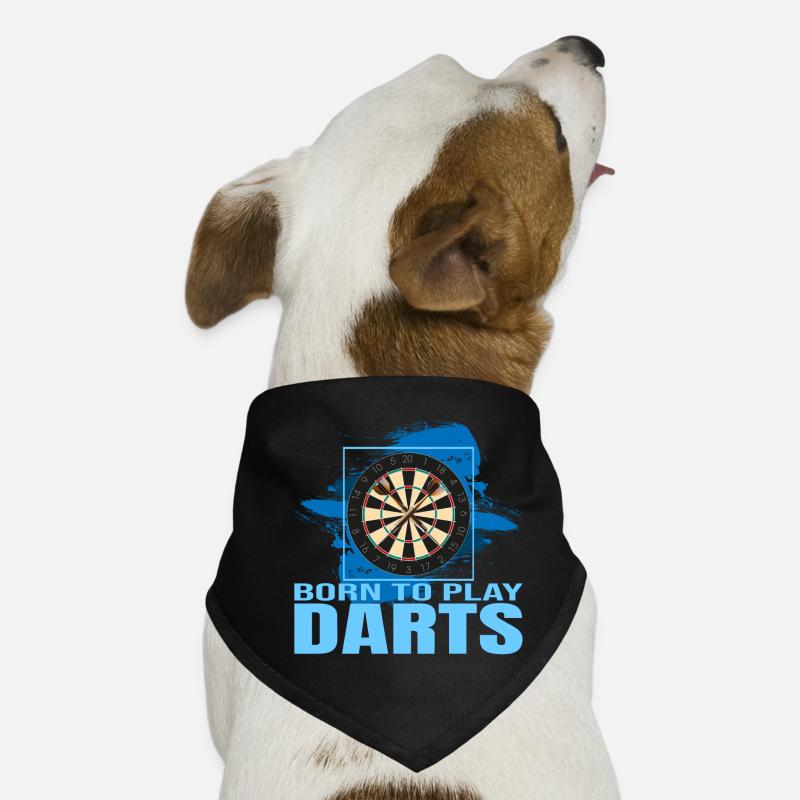 Born to play Darts Hunde-Bandana
