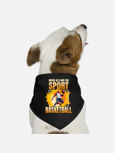 Mehr als nur ein Sport - Basketball - Hunde-Bandana - Schwarz - Vorne