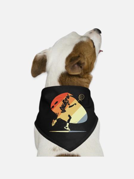 Vintage Badminton - Bandana pour chien - noir - Devant
