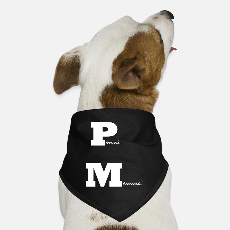 PonyMama weiß Hunde-Bandana