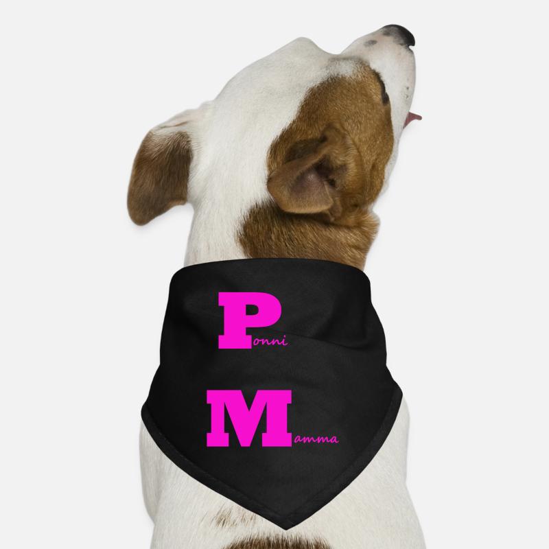 PonyMom pink - Hunde-Bandana - Schwarz
