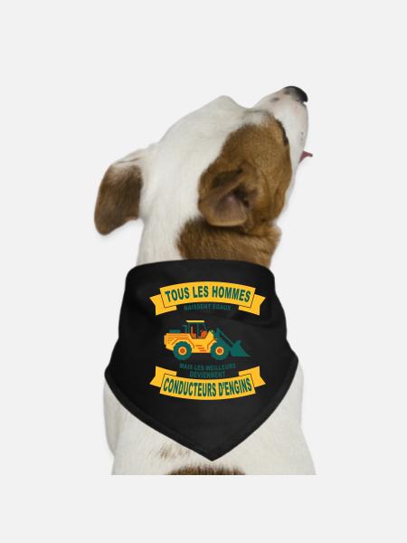 Tous les hommes naissent - Bandana pour chien - noir - Devant