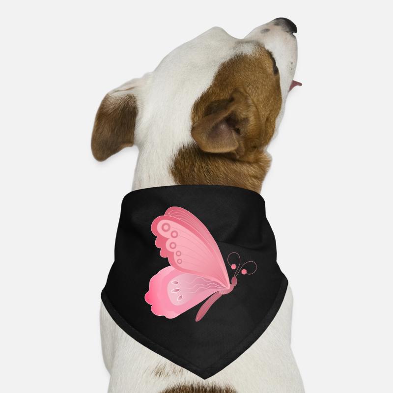 Conception d’ailes de papillon rose Bandana pour chien