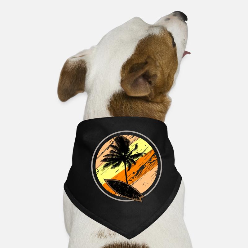 Beach Surf Sun Hunde-Bandana