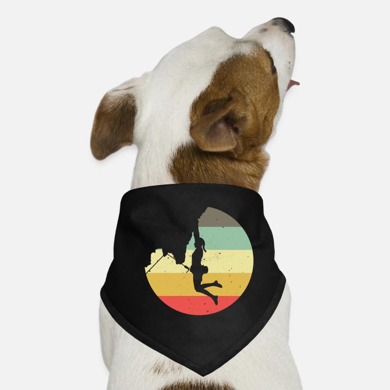 Bergsteigen Klettern Geschenk Bouldern Retro Cool Hunde-Bandana