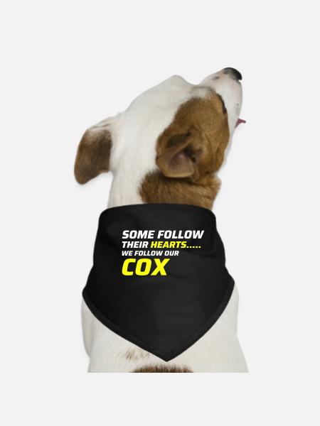 Crew Rowing Row Team Boat Rower Coxswain Geschenk - Hunde-Bandana - Schwarz - Vorne