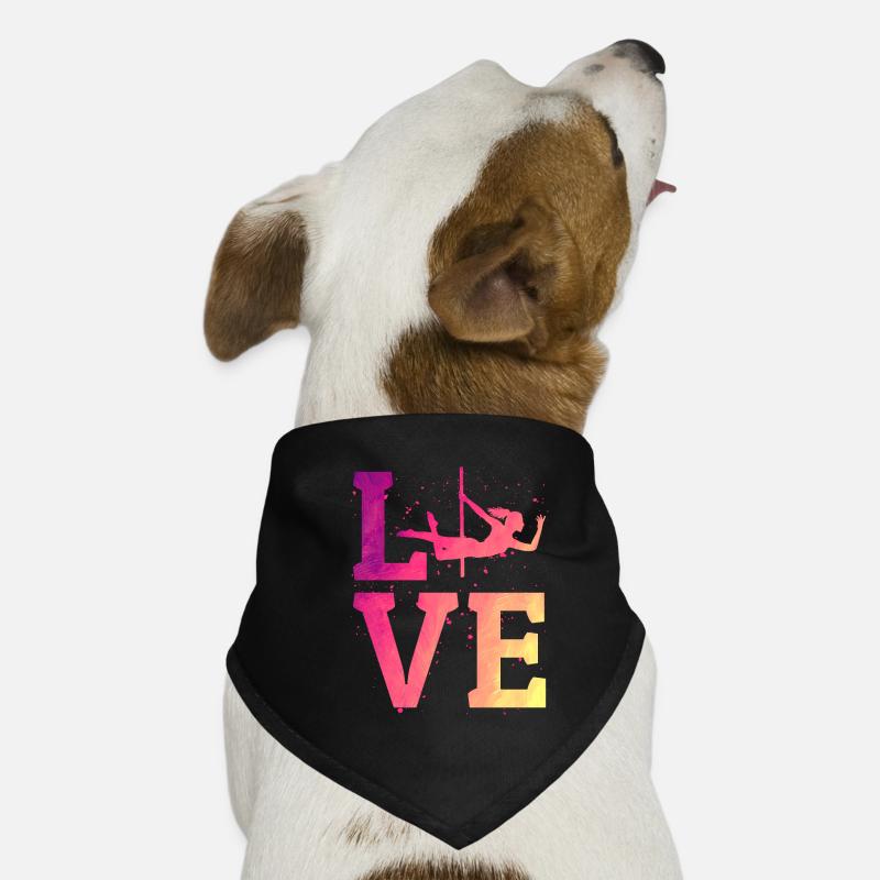 Pole Sport Dance Dancer Competition Coloré Bandana pour chien
