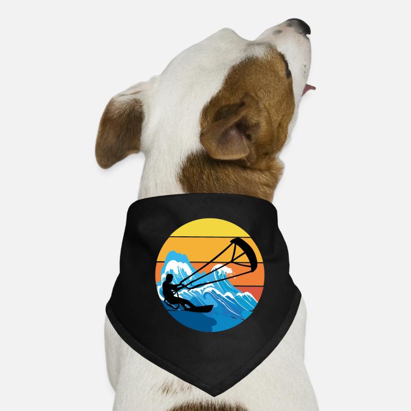 Kitesurf Kitesurf Kitesurf Vintage Rétro Bandana pour chien