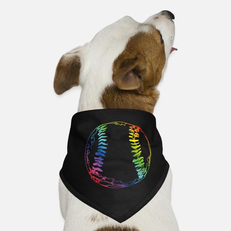Baseball sketch Dog Bandana